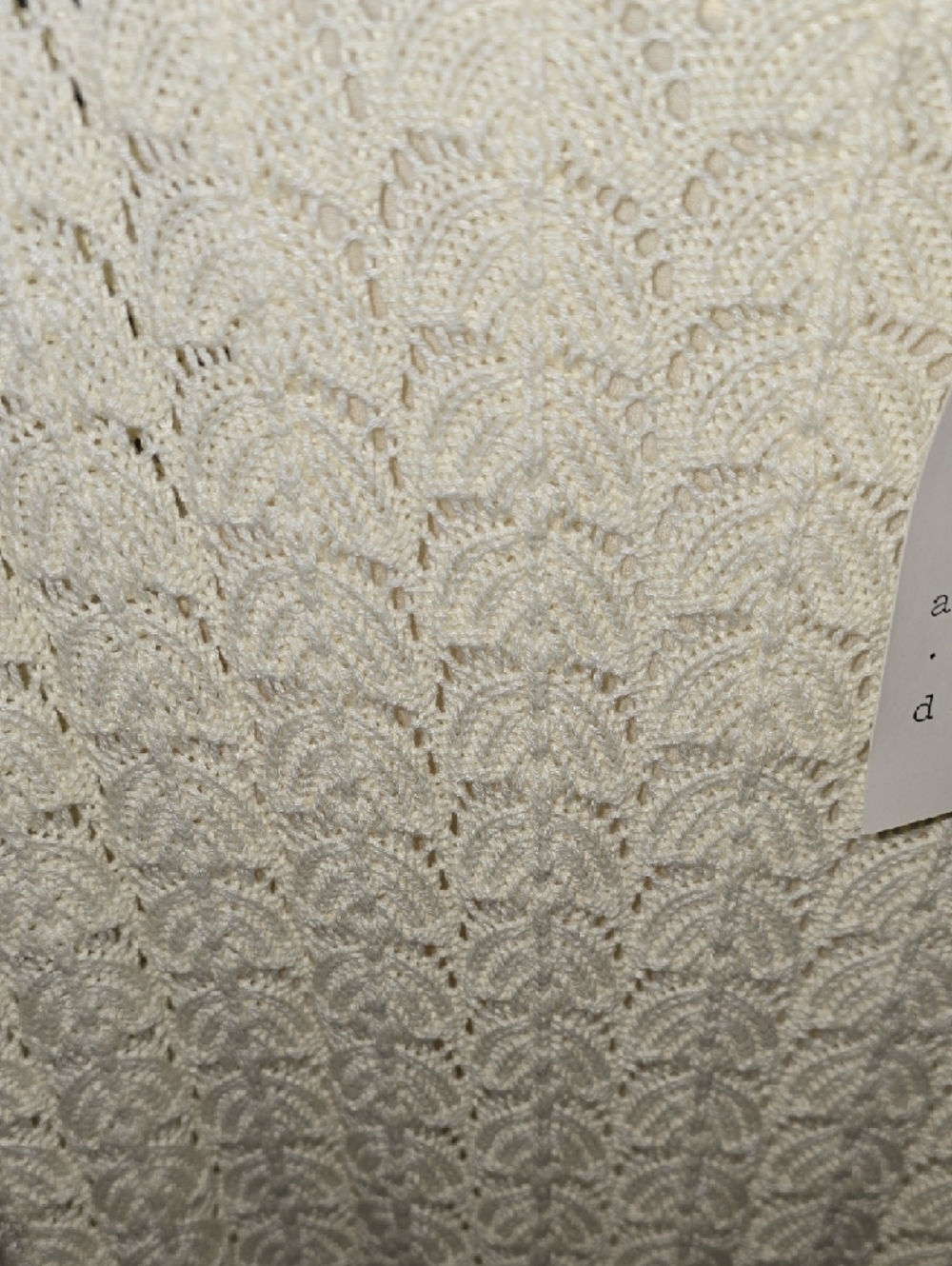 NWT a new day Cream Lace Crochet Dress - Picture 3 of 6